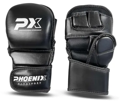 Produktbild von PX MMA Sparring Handschuhe Leder - Schwarz(L)