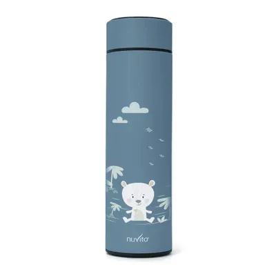 Produktbild von Nuvita 4455 | Digitaler Thermobehälter für Lebensmittel | Thermoskanne für heiße und kalte Lebensmittel | Thermobehälter | Babynahrungsbehälter | Thermoskanne für Kinder | Powder Blue
