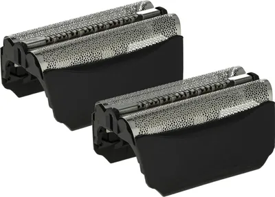 Produktbild von vhbw 2x Doppelscherfolie kompatibel mit Braun 5753, 5756, 5652, 5752, 5751, 5647, 5649, 5645, 5646, 570, 5757, 570CC Elektrorasierer + Rahmen, schwarz