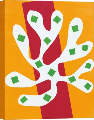 Productafbeelding van Kunstafdruk op canvas, Henri Matisse – Witte zeewier, 1947 – 120x90 cm