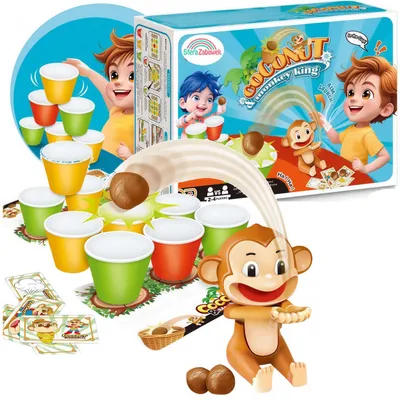 Zdjęcie produktu dla Gra Crazy Monkey  Dynamiczna Gra, Gra Zręcznościowa Szalone Małpki
