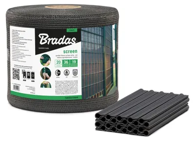 Obrázek produktu pro BRADAS Plotová, balkónová tkanina 19 cm x 36 m šedá BR-TOB2001936GY