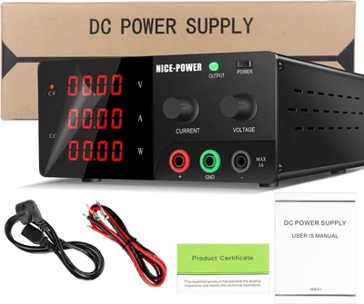 Produktbild von R-SPS Labornetzgerät - Einstellbares DC Netzteil - 0–15V 30A 450W - Einzelausgang - 50/60Hz - Schwarz