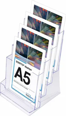 Image de jansendisplay 77901 / 4DA5P Prospekthalter 4xA5 glasklar