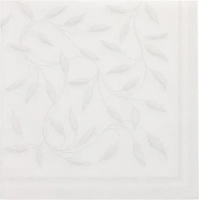 Produktbild von Servietten "ROYAL Collection" 1/4-Falz 40 cm x 40 cm weiss "New Mediterran" , 5 x 50 Stück