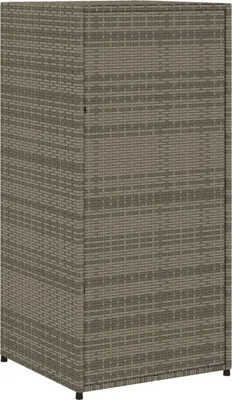 Produktbild von Gartenschrank Grau 55x55x111 cm Poly Rattan