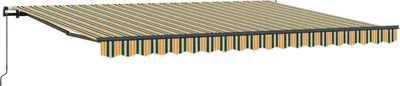 Obrázek produktu pro Stahovací markýza Zelená a žlutá 450 × 300 cm