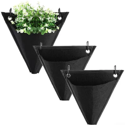 Productafbeelding van Geometrische Muurplantenbak Set van 3 voor Binnen en Buiten