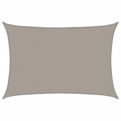 Produktbild von vidaXL Sonnensegel 160 g/m² Rechteckig Hellgrau 5x7 m HDPE