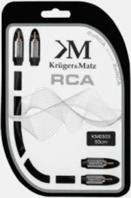 Obrázek produktu pro Kabel Audio Kruger&Matz KM0303 2RCA-2RCA Cinch 0,5m
