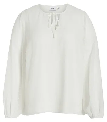 Produktbild von VILA Curvy Blusen Shirt mit Design Ballonärmeln Plus Size Oberteil VIEDEE  Größe: 44