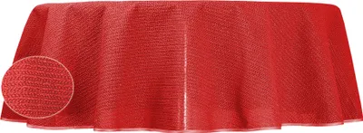 Produktbild von Gartentischdecke 160 cm rund Rot outdoor wasserfest Garten Tischdecke abwischbar PVC