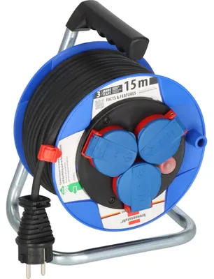 Immagine prodotto di Brennenstuhl Garant Kompakt, IP44, avvolgicavo industriale/da cantiere, 15 m, 1 pz.
