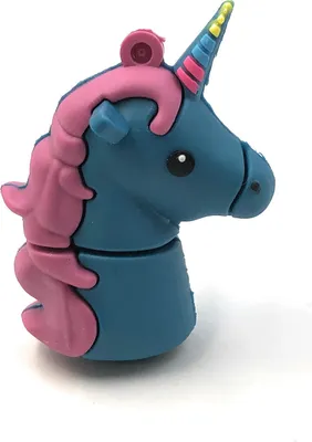 Produktbild von Onlineworld2013 Einhorn niedlich Fabelwesen Türkis Funny USB Stick 128 GB USB 3.0