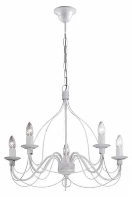 Image de CORTE antique suspension blanche 5 ampoules