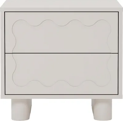 Produktbild von 2er Set Nachttische – 2 Schubladen – MDF – Beige – ANEZA