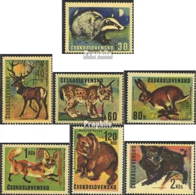 Produktbild von Briefmarken Tschechoslowakei 1966 Mi 1661-1667 (kompl.Ausg.) postfrisch Jagdwild