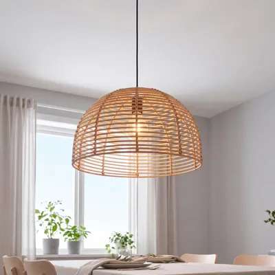 Produktbild von Hängelampe E27 H: max. 322 cm Schwarz Beige rund Modern