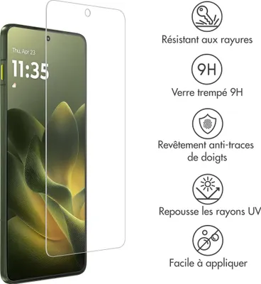 Image de Accezz Protecteur d'écran en verre trempé pour Motorola Edge 70