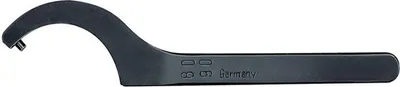 Produktbild von AMF Hakenschlüssel mit Zapfen für 205-220mm gehärtet Länge 470mm im Brünierton angelassen - 55053