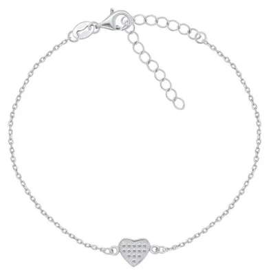 Produktbild von Romantisches Herz-Armband aus Silber BR18W