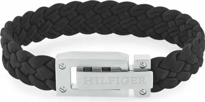 Productafbeelding van Tommy Hilfiger - 2790517 - Armband - Heren - Leer - Zwart - 19 cm