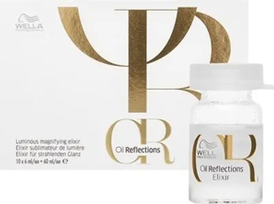 Produktbild von Wella Professionals Oil Reflections Luminous Magnifying Elixir Serum für gestärktes und glänzendes Haar 10 x 6 ml