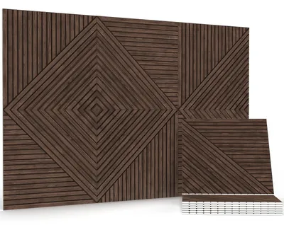 Image de 6 panneaux auto-adhésifs absorbant le son, pour murs