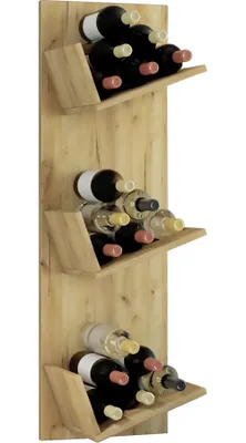 Immagine prodotto di Mensola appesa in legno | Scaffale salvaspazio | Dimensioni: 106 x W. 33 x D. 26 cm | Elegante mensola appesa | Scaffale portaoggetti | Libreria | Tavola da parete vino - Vinosi