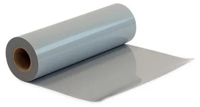 Produktbild von Plottermarie Plotterfolie Premium Flockfolie mit samtiger Oberfläche – Plotterfolie für Textildruck, T-Shirts, Baumwolle, Polyester & Mischgewebe 100 x 50 cm - 730 Cool Grey