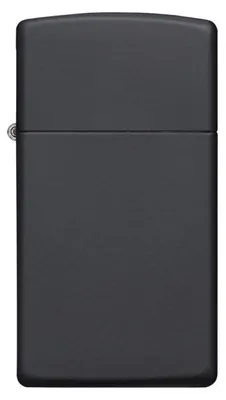 Produktbild von Feuerzeug Zippo 1618 Slim Black Matte Herren Schwarz Metall