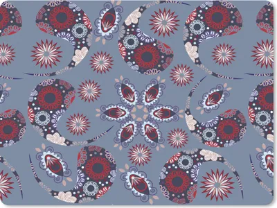 Produktbild von MuchoWow® Mauspad Mousepad Paisley - Blumen - Muster 23x19 cm - Mousepads - Maus Mat - Pad - Mausunterlage - Schreibtischunterlage - Mauspad