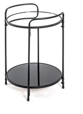 Imagen del producto de Mesa auxiliar moderna de metal con acabado espejo