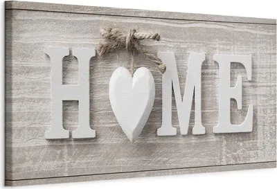 Produktbild von Vlies Leinwandbild - Beloved Home 135x45 cm Text m-A-0686-b-a