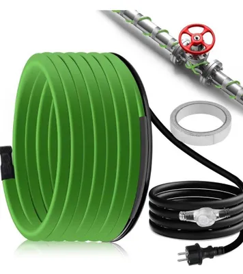 Productafbeelding van Vorstbescherming verwarmingskabel met thermostaat, 18 m, 35 W/m