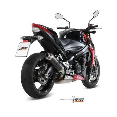 Produktbild von Mivv SPORT Schalldämpfer GP SLIP-ON Carbon für SUZUKI GSX-S 1000 BJ 2015 >