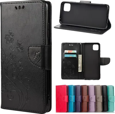 Produktbild von König Design Hülle kompatibel mit Samsung Galaxy A22 5G Kunstleder Handyhülle - Handy Case Schwarz