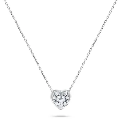 Produktbild von Sparkling Silver Heart Necklace NCL69W