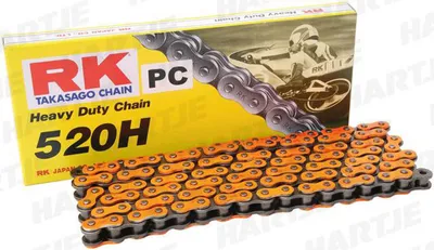 Produktbild von Rk-Kette 520 h 116 c orange schwarz offen
