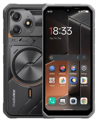 Productafbeelding van Blackview Fort 100: Zwarte smartphone met militaire kwaliteit en een mechanisch ontwerp