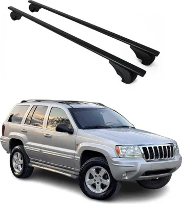 Obrázek produktu pro Příčné střešní nosiče pro Jeep Grand Cherokee 1998–2004, černé