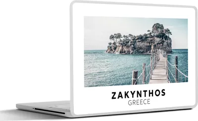 Produktbild von MuchoWow® Laptop Aufkleber Sticker Cover Zakynthos - Griechenland - Meer 32.5x23.5 cm - Sticker für Laptop - Selbstklebend
