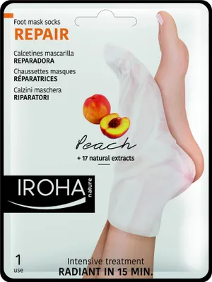Produktbild von Feuchtigkeitsspendende Socken Repair Peach Iroha (2 Stücke)