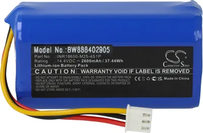 Produktbild von vhbw Akku kompatibel mit Proscenic 800T, 820T, 830T, 820S Staubsauger (2600 mAh, 14,4 V, Li-Ion)