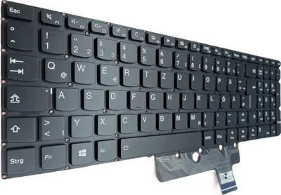 Produktbild von DEUTSCHE - Tastatur Keyboard Beleuchtung kompatibel für Lenovo IdeaPad 510-15IKB 80SV