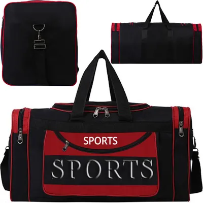 Produktbild von Športová taška Športová taška Fitness 50 cm Cestovná taška Fitness Bag Gym Shoulder Bag Work Bag Ladies Men Boys Girls Red Retoo