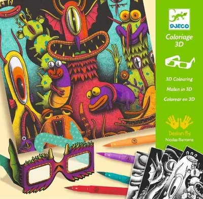 Produktbild von 3D-Malwerkstatt: Süße Monster, Djeco