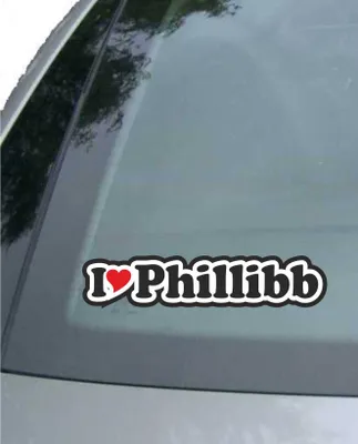 Produktbild von INDIGOS UG - Aufkleber / Autoaufkleber I Love Heart - Ich liebe mit Herz 15 cm - I LOVE Phillipp - Auto LKW Truck - Sticker mit Namen vom Mann Frau Kind