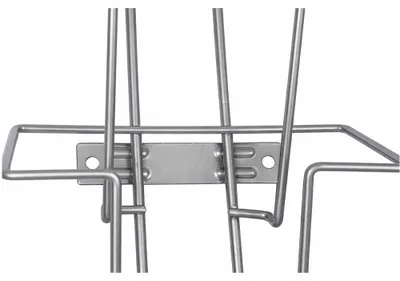 Produktbild von 6-fach-Prospekthalter DIN A6 Hochformat aus Metall Broschürenhalter zur Wandmontage