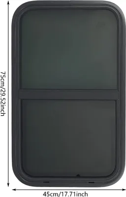 Produktbild von Wohnmobil Wohnwagen Fenster - Seitenfenster 450×750 mm - Ersatzfenster - Aluminiumlegierung - Einfache Montage - Langlebig - Weiß